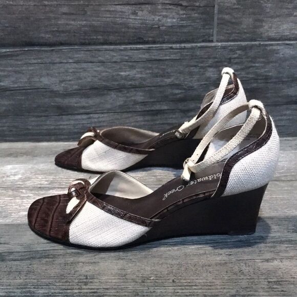 ColdWater Creek leather sandal heels sz-6 - Picture 6 of 12